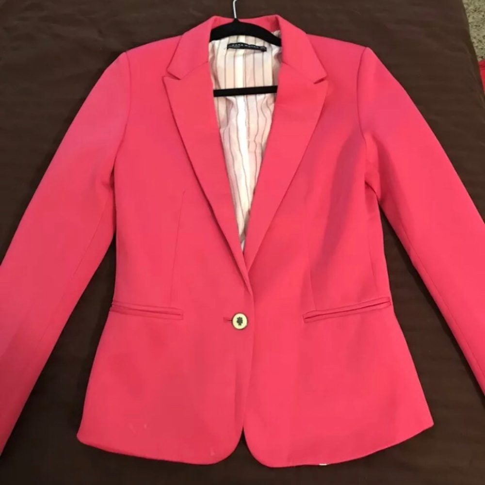 Zara pink blazer